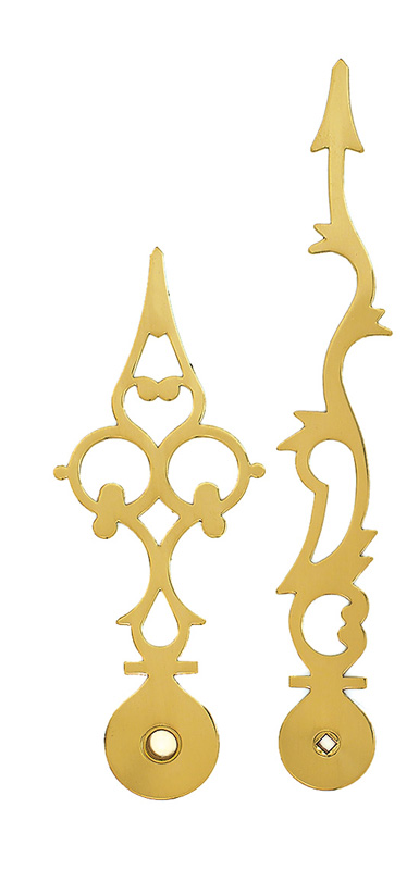 Clock hands yellow 110/80 mm Clock hands yellow 110/80 mm