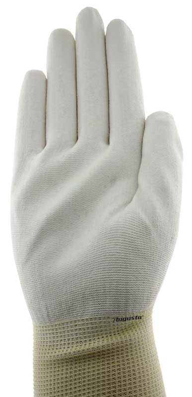 Polishing gloves, white,  medium