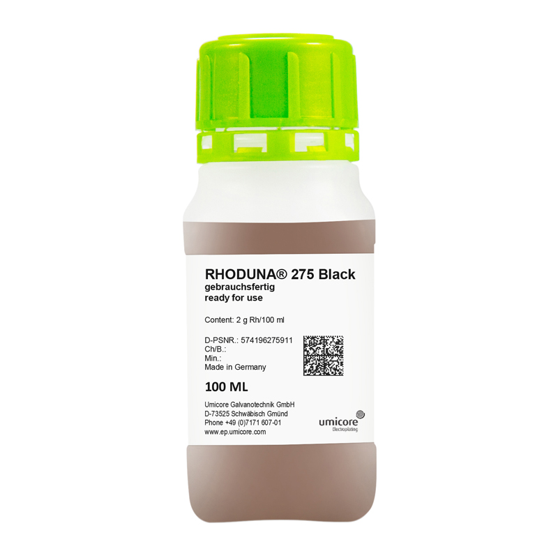 Black rhodium bath Rhoduna 275