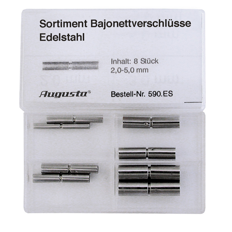 Assortment bayonet clasps stainless steel Assortment bayonet clasps stainless steel