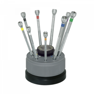 Bergeon rotating stand with 9 screwdrivers