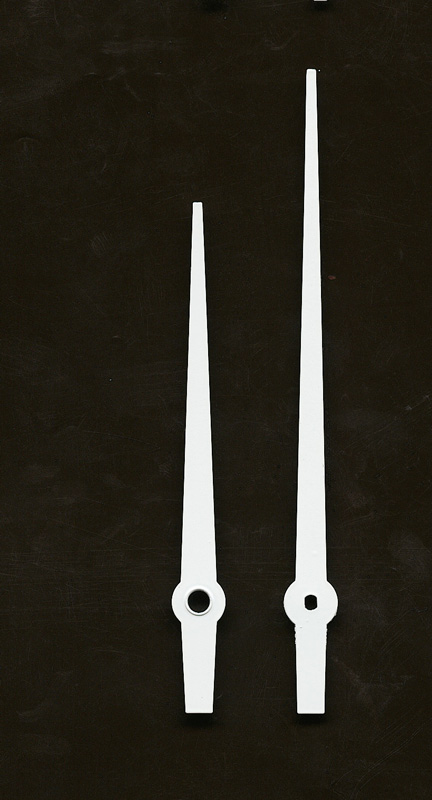 Clock hands white 120/89 mm Clock hands white 120/89 mm