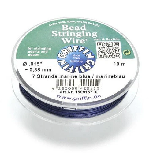 Steel wire nylon coated blue 0.45 mm