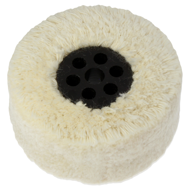 Cotton buff with plastic centre 50 x 18 mm