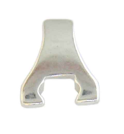 Pointed base for ear clips, white gold 585
