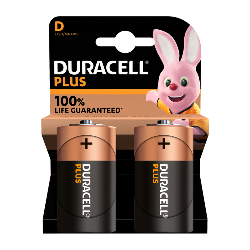 20LR.DU Batterie DURACELL PLUS ALKALINE Mono LR20 - D