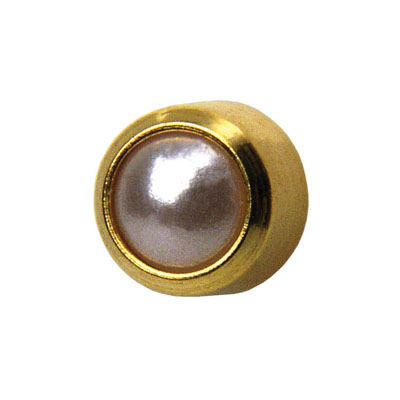 66136.316 Medico ear studs, yellow
