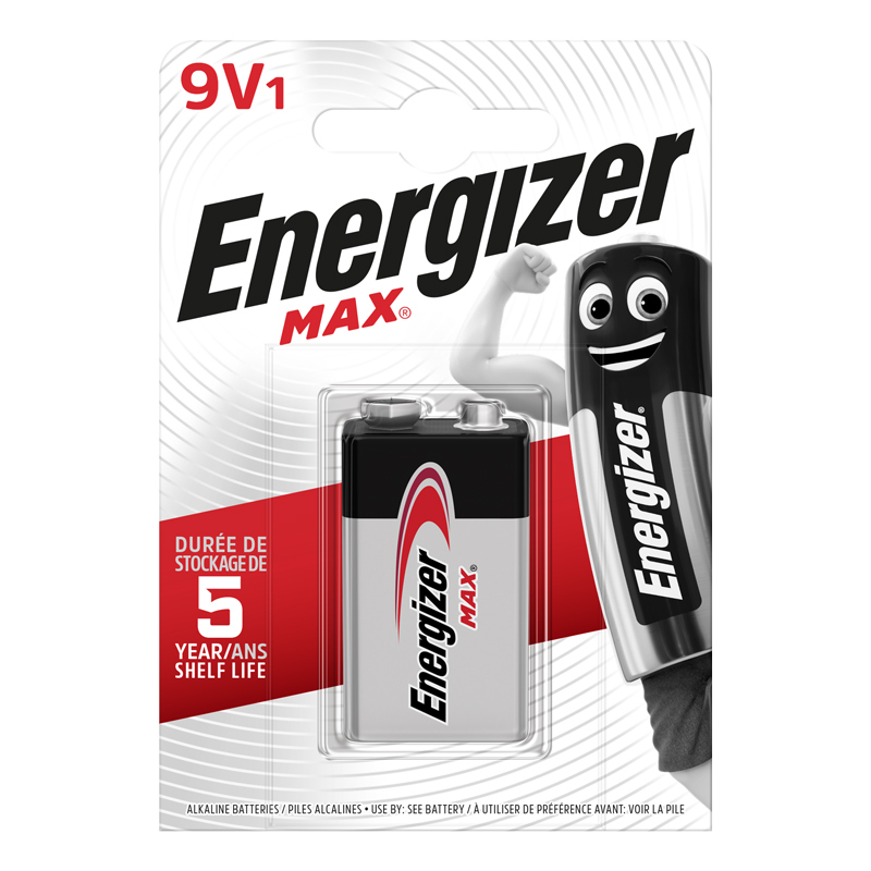 Energizer 9V block Max Alkaline Energizer 9V block Max Alkaline