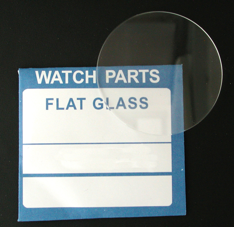 Watch glasses mineral standard round flat