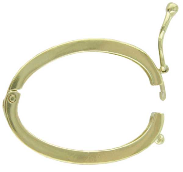 656_49910 Ketten-Clip groß, oval glatt, Silber