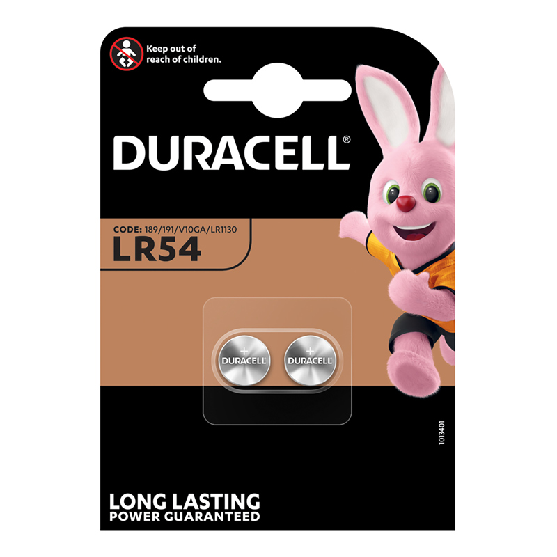 54LR.DU DURACELL batterie alcalina a bottone LR54