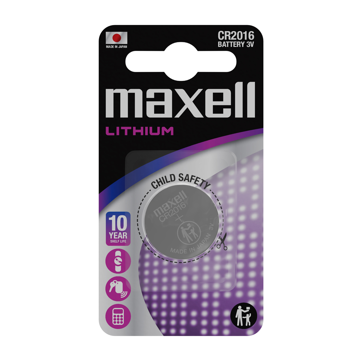 Maxell Lithiumbatterien CR2016