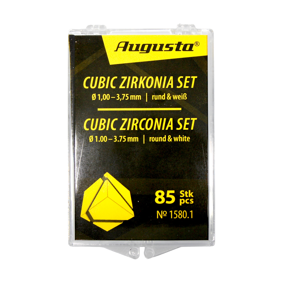 Assortimento di Cubic Zirconia rotonde bianche