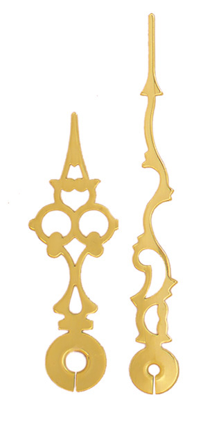 Clock hands yellow 60/42 mm Clock hands yellow 60/42 mm