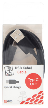 2GO data/ charging cable USB to USB-C-3.1