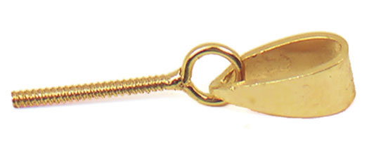 Ganci per pendenti con vite, argento Ganci per pendenti con vite, argento