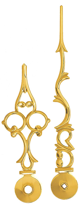 Clock hands yellow 103/72 mm Clock hands yellow 103/72 mm