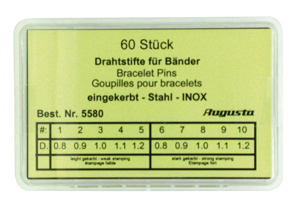 Wire pins for watch straps inox Wire pins for watch straps inox