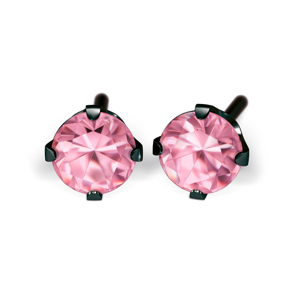 System 75 ear studs, black