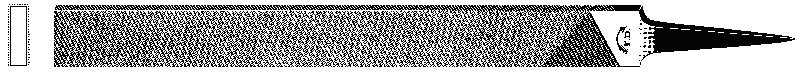 Spezialfeile für Leichtmetalle (Aluminiumfeile) flachstumpf
