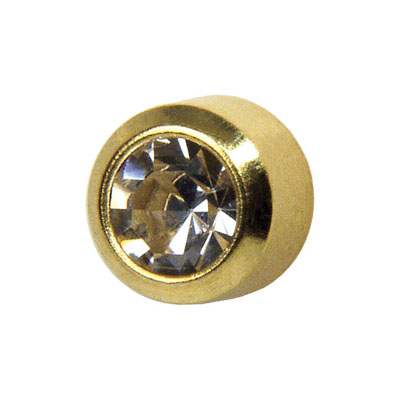 Medico ear studs, yellow