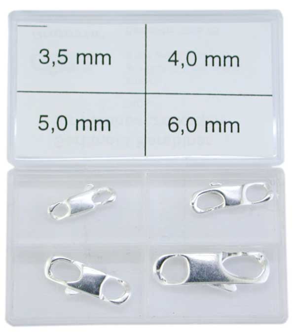 Assortment jewel clasps 3.5 - 6 mm