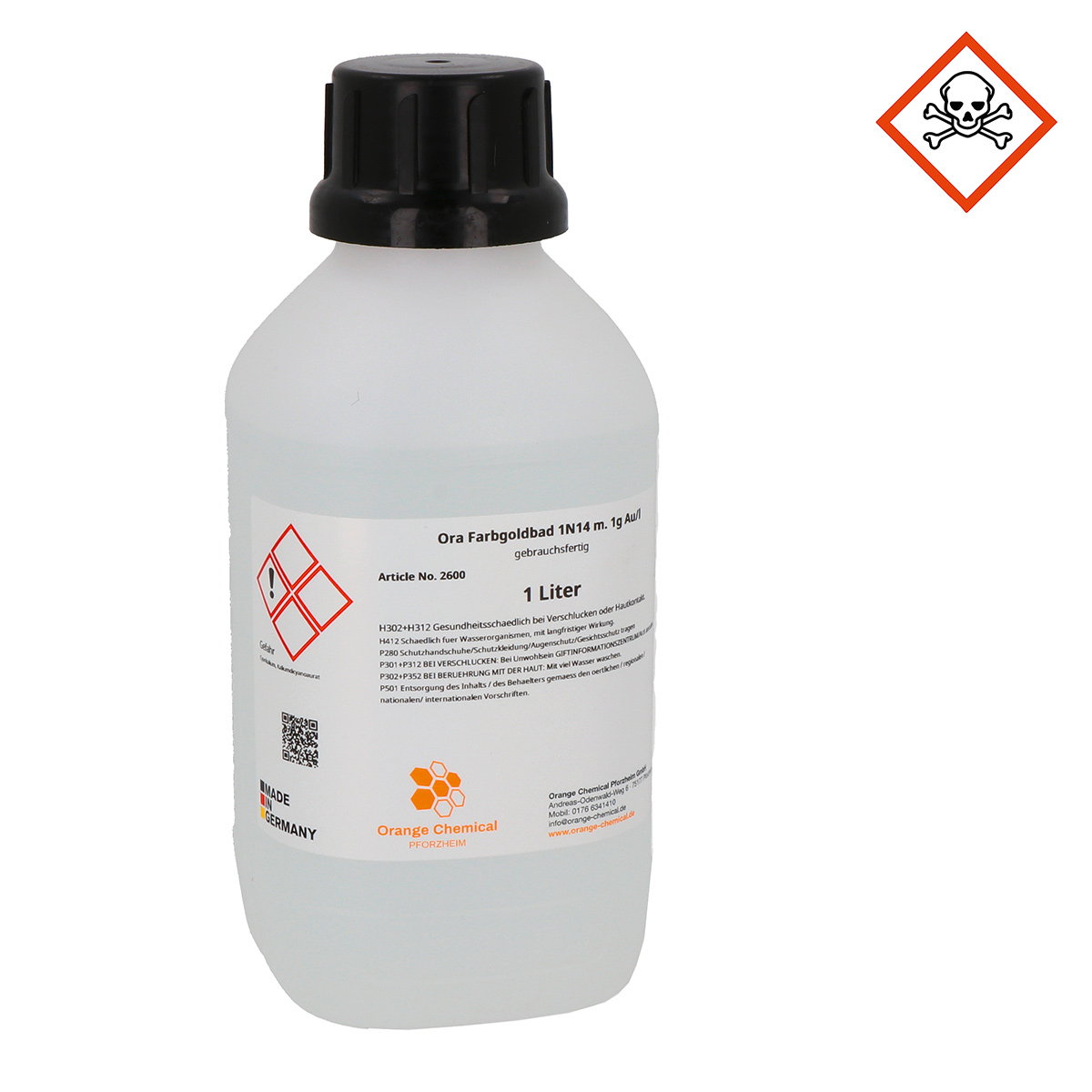 Ora colour gilding bath 14 ct. (1N14) Ora colour gilding bath 14 ct. (1N14)