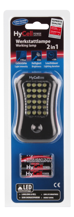 HyCell Werkstattleuchte 2in1 HyCell Werkstattleuchte 2in1