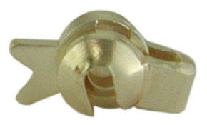 Safety catch with bar, gold 333