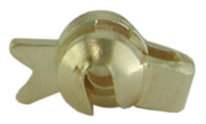 Safety catch with bar, gold 333 Safety catch with bar, gold 333