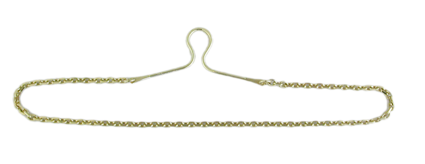 TIE CHAIN SILVER GOLD PLATED