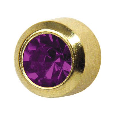 66136.2 Medico ear studs, yellow