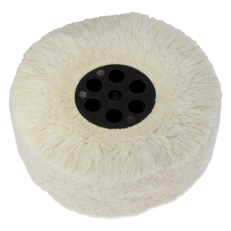 Cotton buff with plastic core 90 x 25 mm