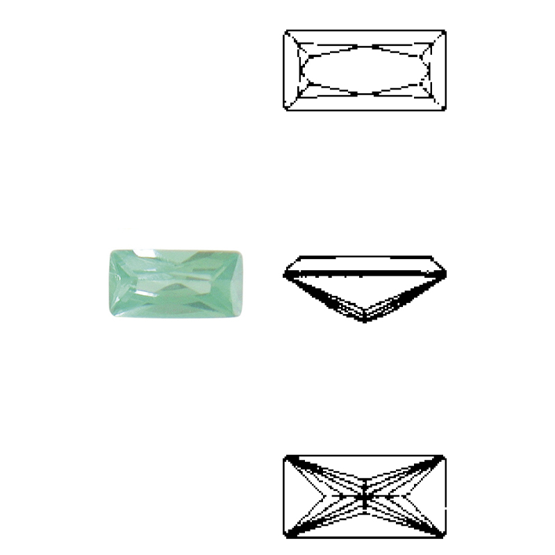 1585_24484 Cubic Zirconia sintetiche baguette princess cut