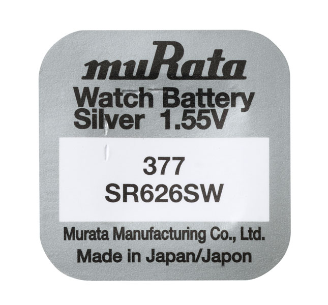 Batterie a bottone MURATA 377