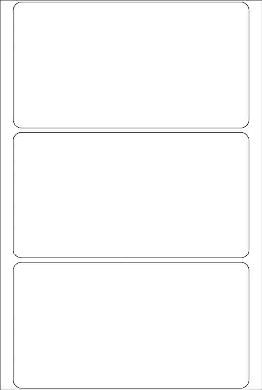 Adhesive labels white