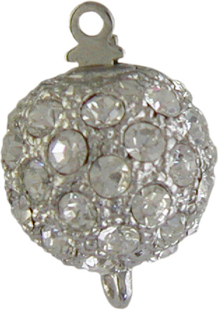 Chiusura gioiello metallo rodiato