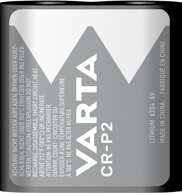 VARTA foto batteria CR-P2 al litio blister da 1 pezzo VARTA foto batteria CR-P2 al litio blister da 1 pezzo