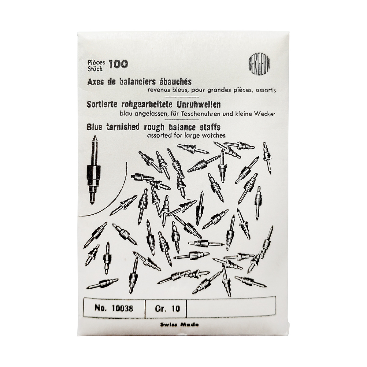 Bergeon Unruhwellen sortiert