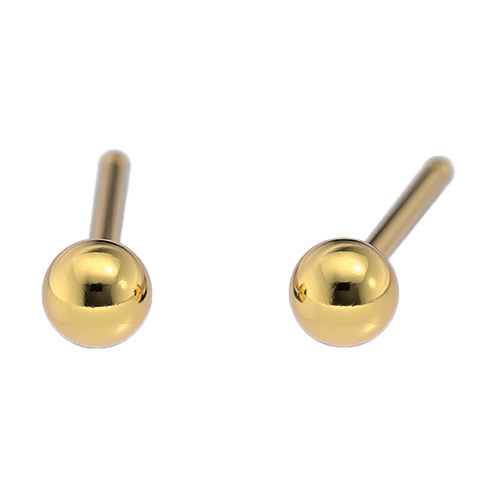 27581_300 System 75 Kids line ear studs, gold plated