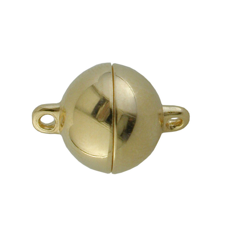 Chiusure magnetiche a pallina argento dorato