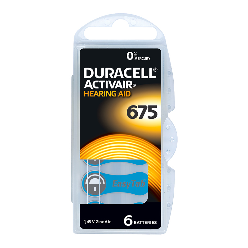 Duracell hearing aid batteries 675 (PR44) Duracell hearing aid batteries 675 (PR44)