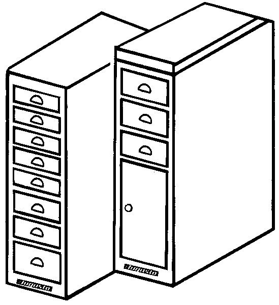 Cassettiera per banco da lavoro  45 cm Cassettiera per banco da lavoro  45 cm
