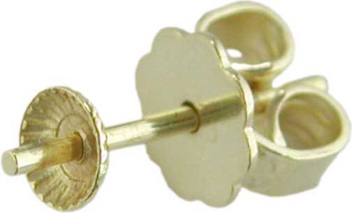 EAR STUD GOLD 585 WITH PEARL CUP EAR STUD GOLD 585 WITH PEARL CUP
