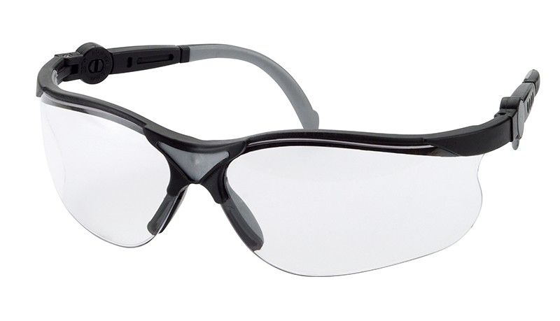 Schutzbrille schwarz/silber