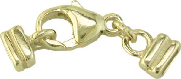 Chiusura a moschettone con 2 terminali rettangolari 4 x 2 mm Chiusura a moschettone con 2 terminali rettangolari 4 x 2 mm