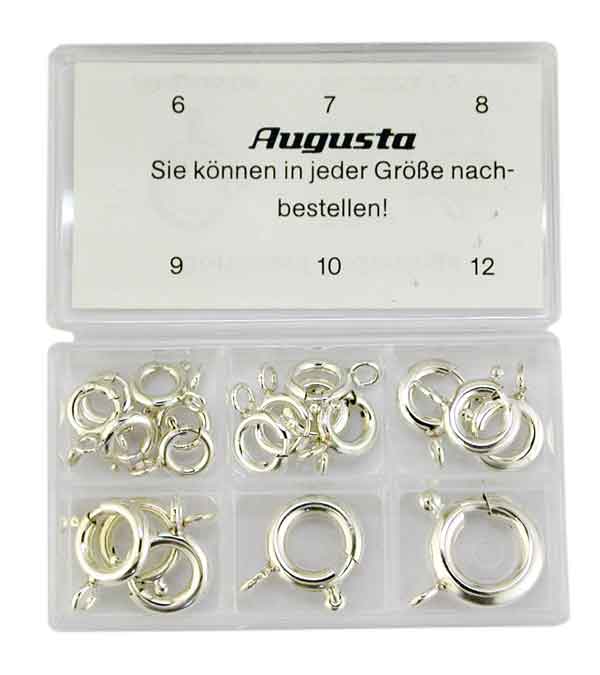 Assortment spring rings without collar 6 - 12 mm