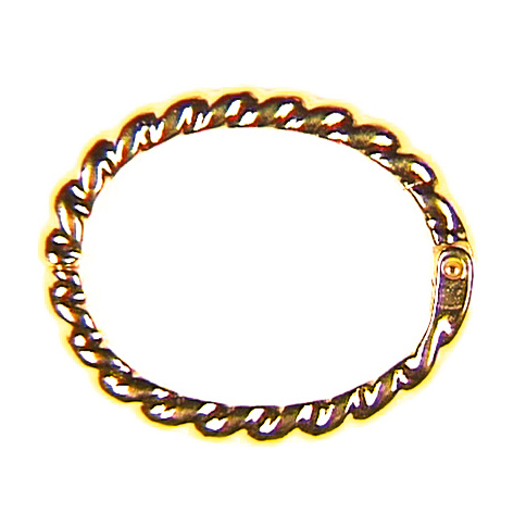 Chain clips small, oval grooved, silver gold plated Chain clips small, oval grooved, silver gold plated