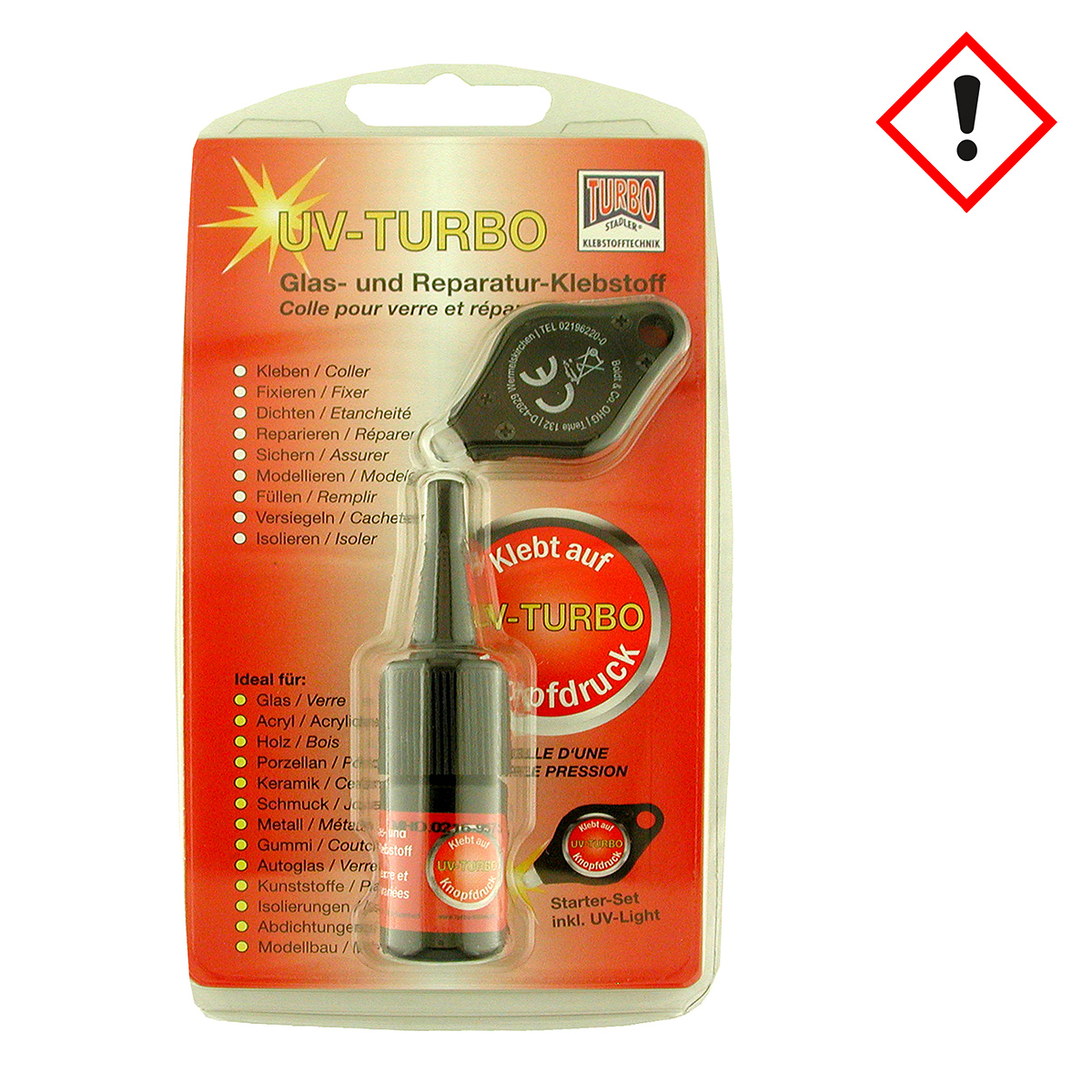 Turbo UV Kleber inkl. UV-Licht