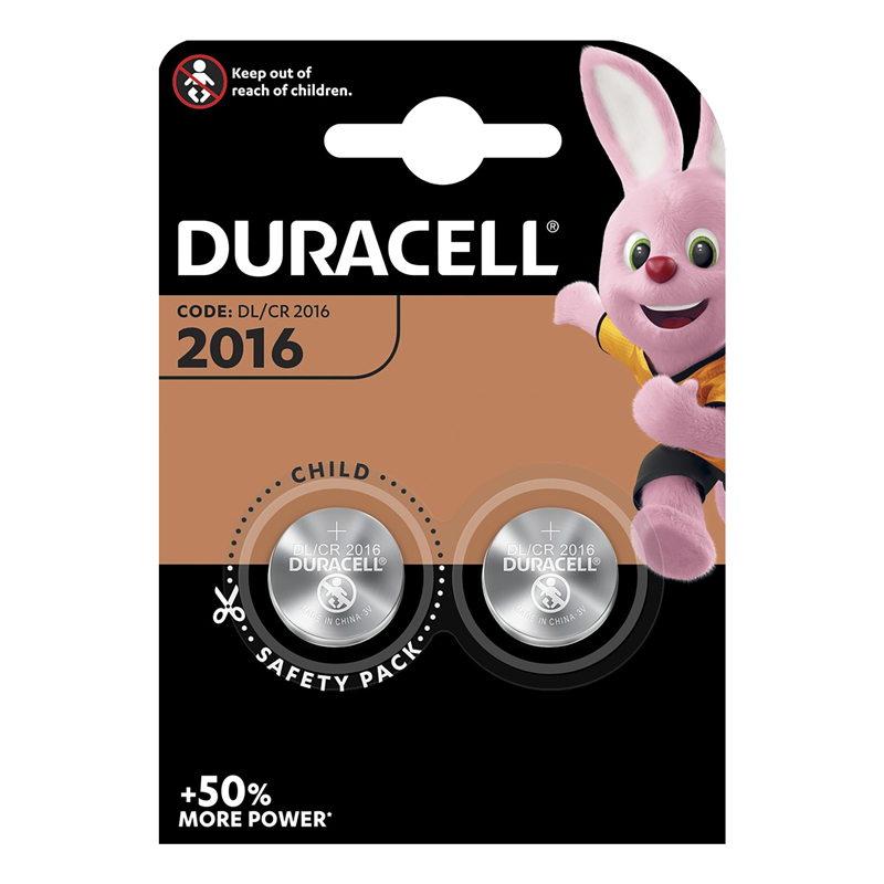 Duracell lithium batteries CR2016